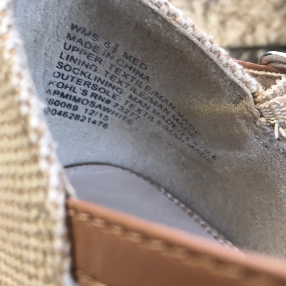 Apt 9 ivory wedges - Picture 5 of 6